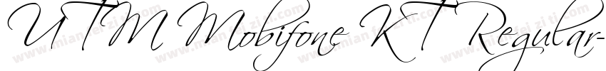 UTM Mobifone KT Regular字体转换